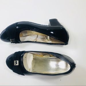 Michael Kors Ella Ellie black patent shoes